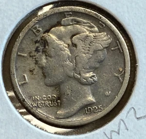 1925 S Mercury 10¢ Nice f m2 - Picture 1 of 2