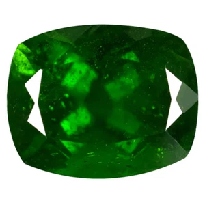3,54 ct Bemerkenswerter Kissenschnitt (10 x 8 mm) (unbeheizt) grün Chromdiopsid - Bild 1 von 2