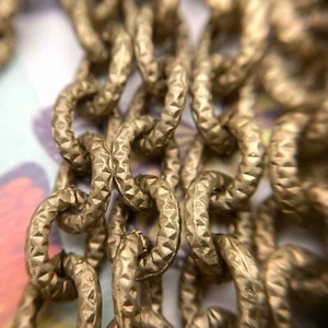 Bronze Color Oval Aluminum Chain 8x10mm (Sold By The Foot) (ALUM36) - Picture 1 of 10