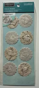 Colorbok Adesivi Pom Carta Antica - 8 Adesivi Fiori - Bordi Fluff - Foto 1 di 1