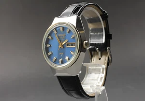 Vintage 1973 *N MINT* King Seiko Vanac 5626-7190 AT Blue Dial Watch Men's JAPAN - Picture 1 of 10