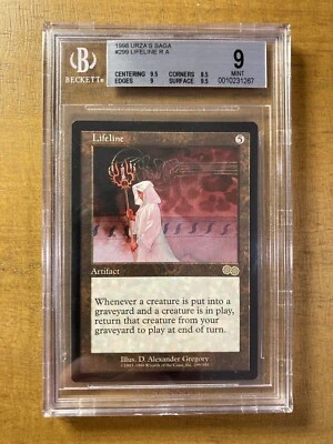 MTG✨LIFELINE✨Urza's Saga BGS 9 MINT RARE Artifact 1998 RESERVE LIST Low POP ! - Image 1 of 2