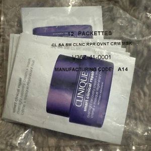 Clinique Smart Clinical Overnight Recovery Cream x12 Sample Packets - Picture 1 of 2
