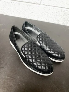 Johnston and Murphy Womens 7.5 M Black Loafer Low Heel Shoes Flex Sole Slides - Picture 1 of 7