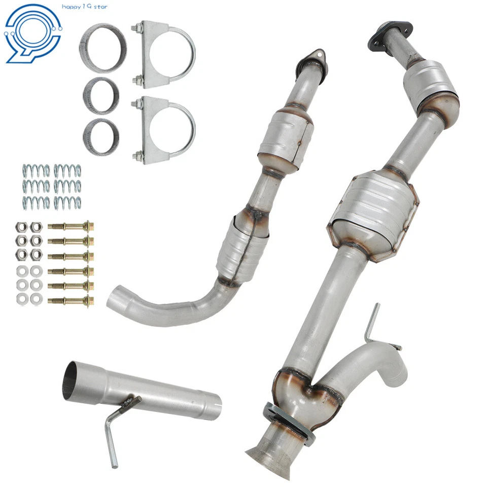 Catalytic Converter Set For 2003 - 2004 Ford Expedition 5.4L LH and RH Side Foto 1 de 4
