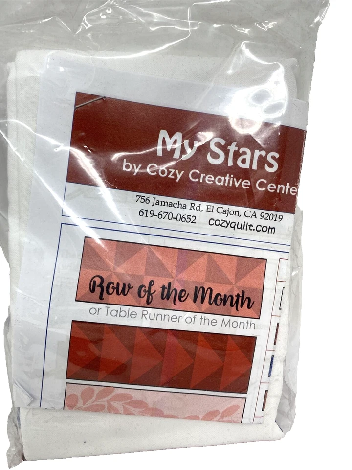 Cozy Quilt Designs Table Runner Of the Month, My Stars (Apr 21) Quilting Kit - Image 1 of 4