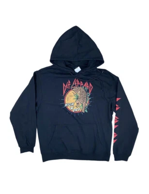Def Leppard Hoodie Women’s Large Band High N Dry Black Rue 21 Sweatshirt NWT - Image 1 of 4