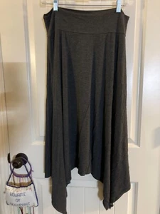 Women's New Direction Lagenlook Skirt Dark Gray XL - Picture 1 of 3