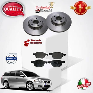 KIT 4 PASTIGLIE E 2 DISCHI ANTERIORI VOLVO V50 1.6 D 110CV DAL 2008 -> - Foto 1 di 4