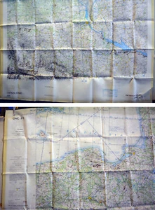 Fliegerkarte Silk Map von Kiev (Ukraine) und Wien (Österreich) 1:1.000.000 - Picture 1 of 1