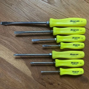 Snap-on SDDX70AHV 7pc Hi-Viz Hard Handle Combination Screwdriver Set [Used＃2] - Bild 1 von 5