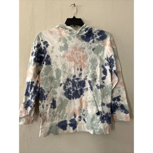 Art Class Hoodie Sweater Girls L 12/14 Long Sleeve Tie Dye Hoodie Green Blue - Picture 1 of 8