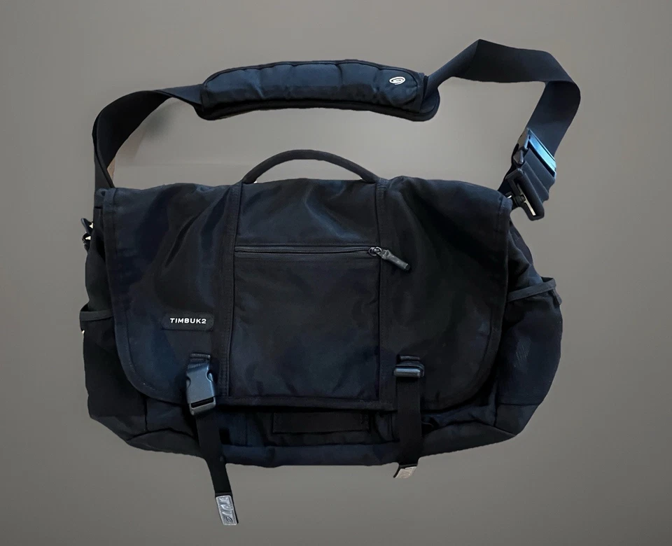 Timbuk2 San Francisco Negro Cordura Mensajero Laptop Bolso de Viajero Foto 1 de 4