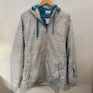 Women’s Roxy Ski Snow Jacket Coat Size XL Long Fit Thinsulate Gray Teal - Picture 1 of 11