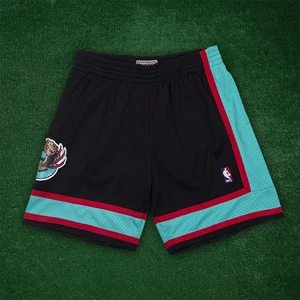 2001-02 Vancouver Grizzlies NBA Mitchell & Ness Away Black Swingman Shorts - Picture 1 of 4