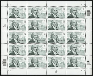 SFSTAMPS US Scott 3545 James Madison Sheet of 20 Stamps 34¢ MNH 2001 - Picture 1 of 1