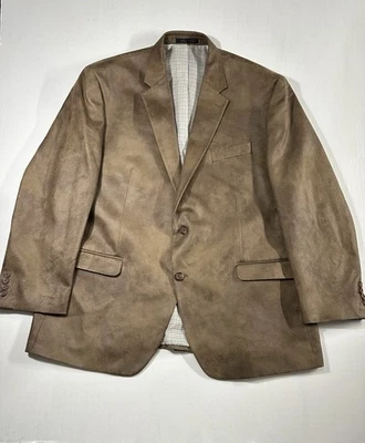 Blazer Lauren Ralph Lauren Imitación Gamuza Hombres 48R Abrigo Deportivo Chaqueta 2 Botones Marrón Foto 1 de 4