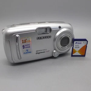 Samsung Digital Camera Digimax A400 4.0MP Silver Tested - Picture 1 of 8
