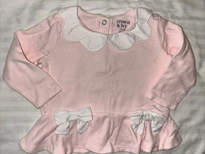 crown and ivy Baby Mädchen 3-6m rosa Shirt - Bild 1 von 6