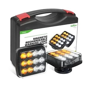 8 Modes Magnetic Strobe Lights for Vehicles Rechargeable, Wireless Flashing - Picture 1 of 7