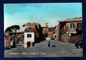 SACROFANO: VIALE E PIAZZA SAN BIAGIO - cartolina viaggiata - Imagen 1 de 2