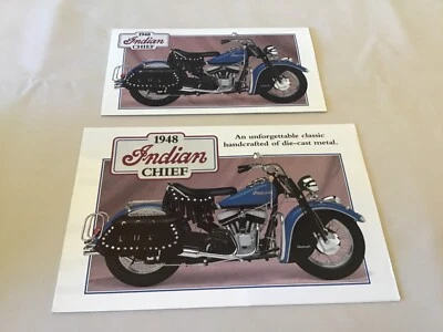 Danbury Mint 1948 Indian Chief мотоцикл редкая брошюра только 1:10 - Изображение 1 из 4