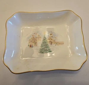 Mikasa Frohe Weihnachten Süßigkeiten Servierschale, Bone China, Chelsea Tablett 4,5" Schön! - Bild 1 von 10