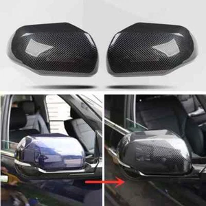 2Pcs For Toyota Tundra 2022-2024 Carbon Fiber Side Mirrors Rearview Trim Cover - Bild 1 von 7