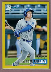 2021 Bowman Heritage Chrome Gold Refractor #117 Darryl Collins (KC)/50 - Picture 1 of 1