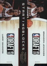 2010-11 Contenders Start Blocks Die Cut Silver Bucks Card #6 Jennings/Sanders