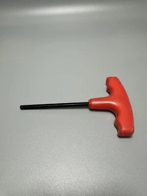 7/32" Red T-Handle Hex / Allen Key 6" Long Unbranded Heavy Duty Handle - Image 1 of 4