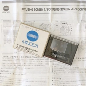 MINOLTA FOCUS SCREEN 7 TYPE G Full Matt Standard for α7700i α8700i manual - Bild 1 von 9