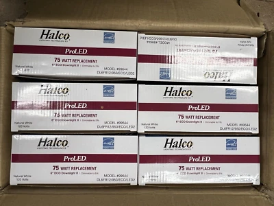 (BOX OF 6) NEW Halco 6" SOLID STATE LIGHTING ECO DOWNLIGHTING M/N-99644 - Image 1 of 4
