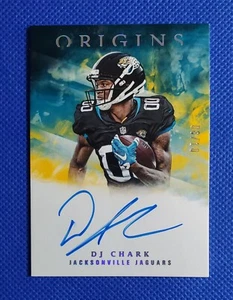 8/10 DJ Chark 2018 Panini Origins On Card Auto Gold RA-DC Jaguars Rookie RC - Picture 1 of 2