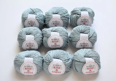 9 Reynolds Rise & Shine Two-tone Cotton 50g yarn balls #9262 Cloud Made in Italy - Image 1 of 4