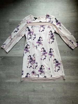 Alfani Womens Long Sleeves Floral Dress size 8 - Image 1 of 4