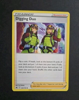 Digging Duo 126/159 Reverse Holo Pokemon Crown Zenith - Image 1 of 2