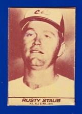 RUSTY STAUB expos 1971 MILK DUDS 