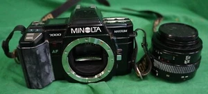 Minolta Maxxum AF 7000 Camera Film & 35-70MM Lens Untested For Parts - Picture 1 of 7