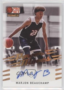 2021-22 Leaf Pro Set Power Power Moves MarJon Beauchamp #PM-MJB Auto