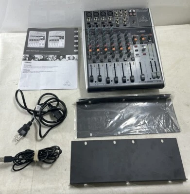 Behringer XENYX 1204USB Mixer With 25’ XLR Microphone Cord + 10’ Mic - Streaming - Image 1 of 4