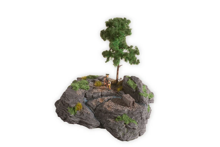 Noch 10012 Diorama Kit "Rocky Mountain" 18x15cm, 16cm high modellismo - Immagine 1 di 2