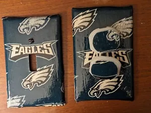 Philadelphia Eagles NFL Football Glittery Toggle Switch Duplex Outlet Knobs+ - Picture 1 of 13
