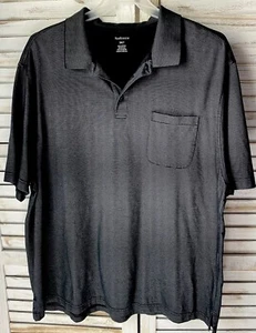 Van Huesen Men’s Polo Short 3XLT Charcoal Black Short Sleeve - Picture 1 of 11