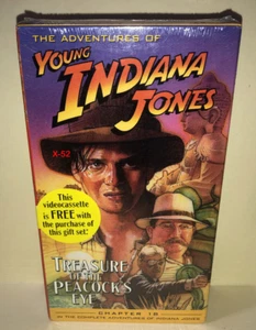 Young Indiana Jones vintage VHS video cassette tape Treasure o Peacocks Eye indy - Imagen 1 de 8