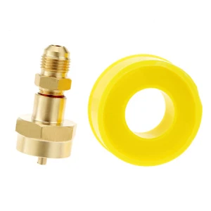 Adattatore ottone filettato svasato maschio 3/8" collegamento 350PSI tubo prolunga alta pressione - Foto 1 di 9
