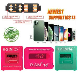 R-SIM15 Sim14+ Nano Unlock Karta RSIM pasuje do iPhone 11 Pro XS MAX XR 8 IOS 14 GB - Zdjęcie 1 z 13