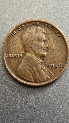 1926 wheat penny no mint mark nice - Image 1 of 2