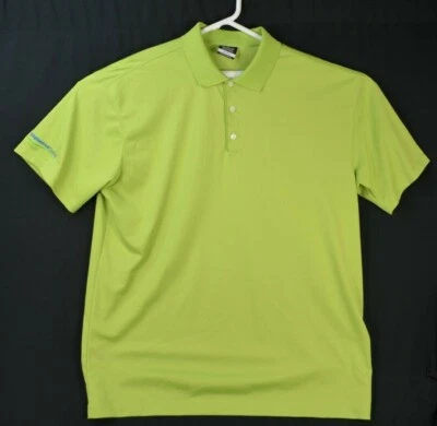 Camisa polo de golf Nike Dri-Fit para hombre manga corta talla 2XL verde con logotipo Foto 1 de 4
