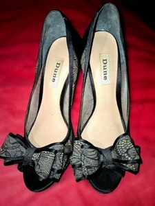 Dune black lace heels RRP £99 size 38/ UK 5 'Dahlia' - Picture 1 of 24